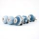 6 Pieces Grey Ceramic Round Kitchen Cupboard Knobs