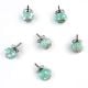 Sea Green Ceramic Round Living Room Cupboard Knobs