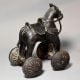 Vintage Brass Horse Rolling Toy Figurine