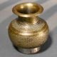 Handcrafted Brass Engraved Vintage Finish Decorative Kalash