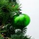 Green Vintage Glass Turnip Style Hanging Ornament