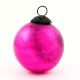 Pink Vintage Glass Round Style Hanging Ornament