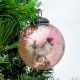 Pink Decorative Round Star Glass Hanging Ornament