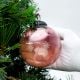 Pink Decorative Round Star Glass Hanging Ornament