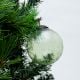Green Handmade Round Leaves Glass Hanging Ornament