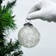 Vintage Style Mercury Silver Glass Christmas Ornament