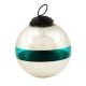 Vintage Turquoise Style Round Glass Christmas Ornament