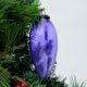 Purple Vintage Glass Christmas Ornament