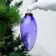 Purple Vintage Glass Christmas Ornament