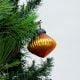 Decorative Amber Glass Christmas Ornament Hanging