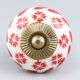 Red Tiny Flower Drawer Knob