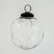 Clear Plum Star Cut Christmas Hanging