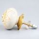 Mustard Floral Ceramic Knob