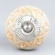 Mustard Floral Ceramic Knob