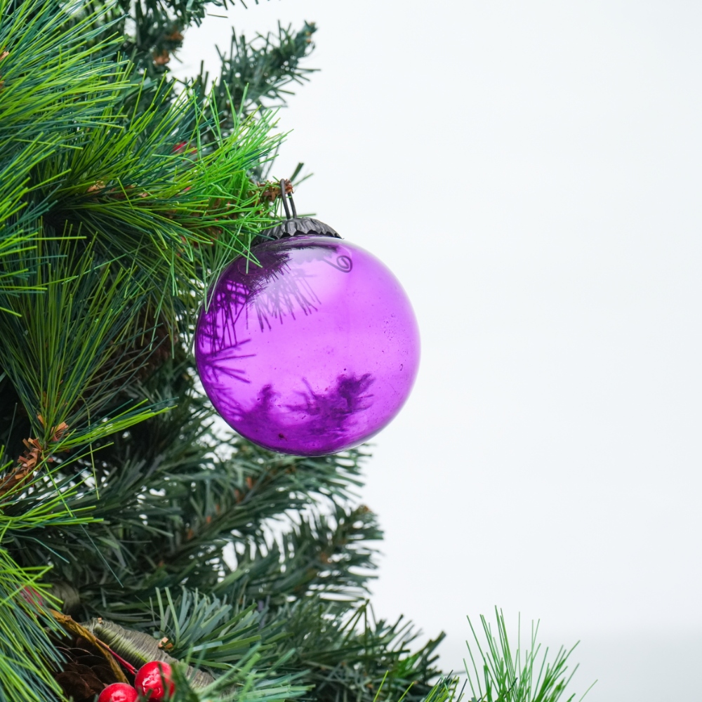 Purple Round Christmas Hanging Online