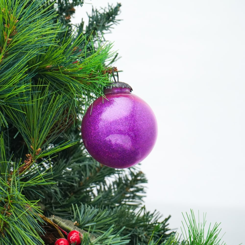 Purple Round Christmas Hanging Online