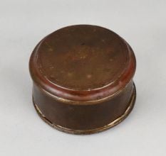 Handcrafted Brass Dabbi Storage Box Vintage Container