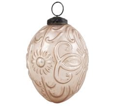 Silver Decorative Style Mercury Glass Christmas Ornament