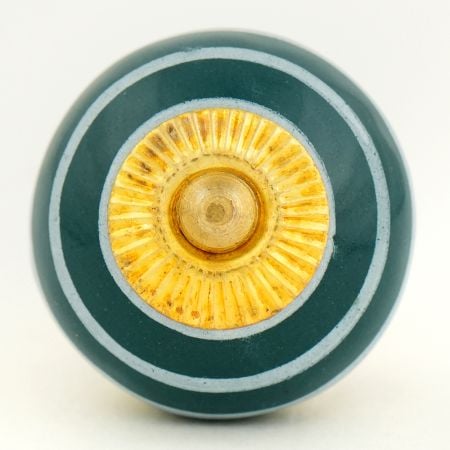 Dark Green Strip Knob