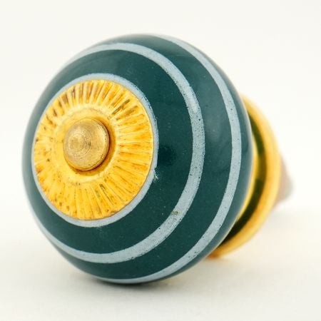 Dark Green Strip Knob