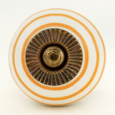Mustard Stripe Cabinet Knob
