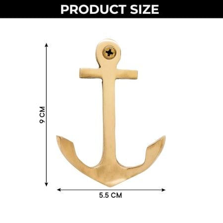 3 Pieces Vintage Anchor Decorative Wall Hooks