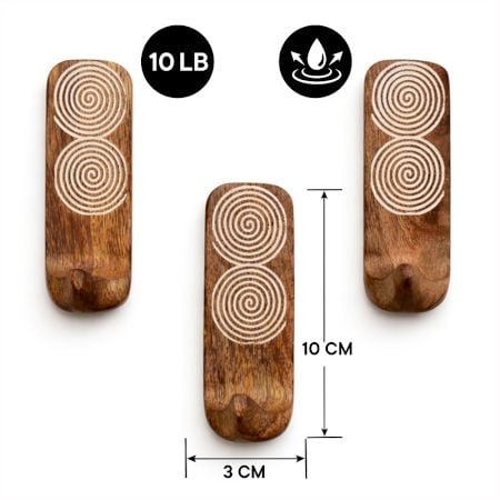 Wooden Decorative Adhesive Wall Hook