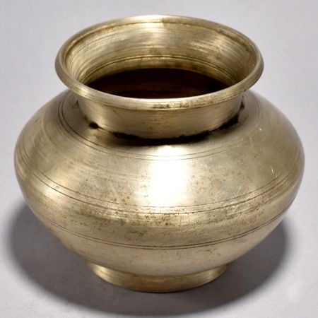 Handcrafted High-Quality Holy Water Pot Made of White Metal