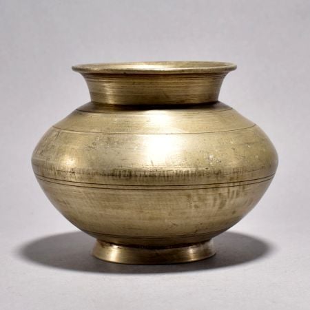 White Metal Premium Holy Water Pot from Bihar for Rituals