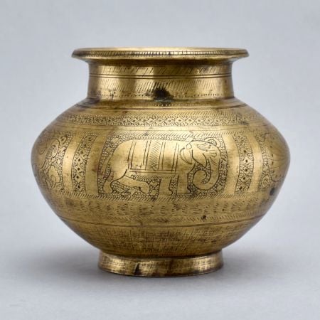 Holy Water Pot Made of Brass for Home Decoration