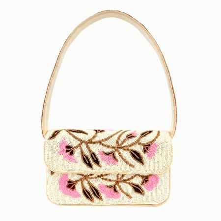 Handmade Vintage Luxury Floral Beaded Shoulder Bag