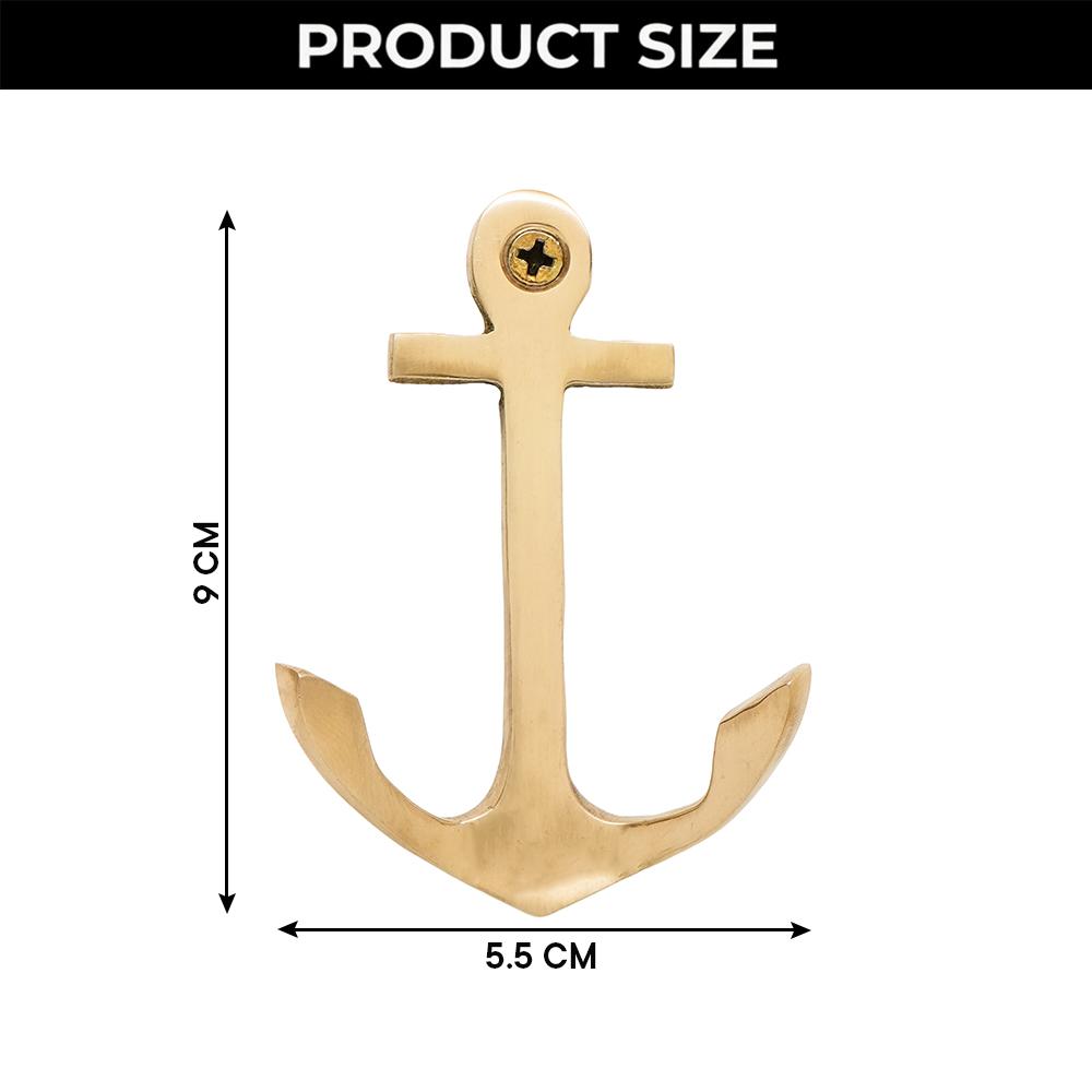 3 Pieces Vintage Anchor Decorative Wall Hooks