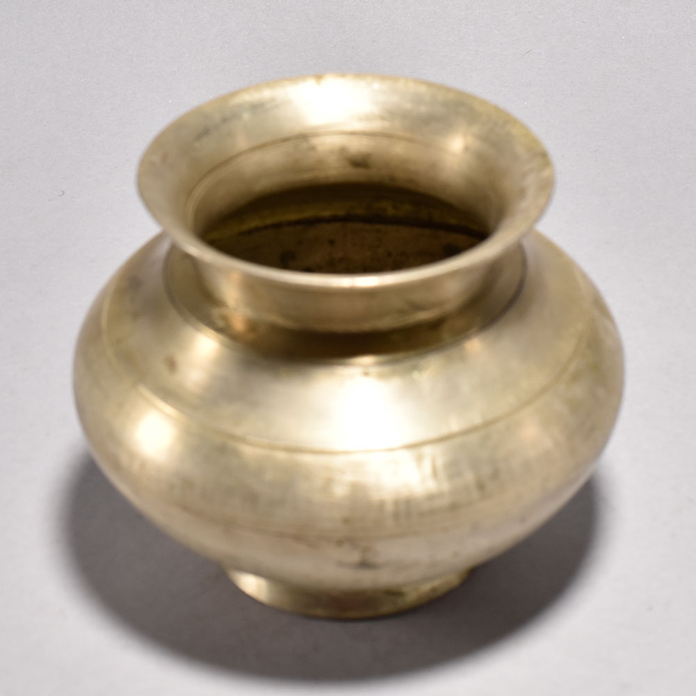 Handcrafted White Metal Holy Water Pot for Decoration
