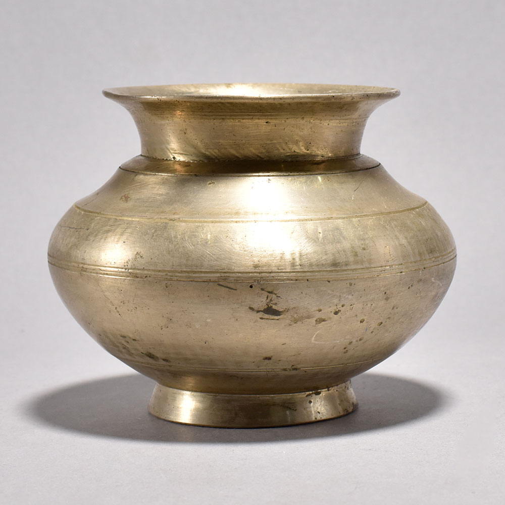 Handcrafted White Metal Holy Water Pot for Decoration