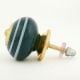 Dark Green Strip Knob