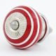 Red White Stripes Knob