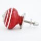 Red White Stripes Knob
