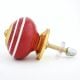 Red White Stripes Knob
