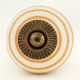 Mustard Stripe Cabinet Knob
