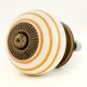 Mustard Stripe Cabinet Knob