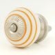 Mustard Stripe Cabinet Knob