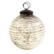 Antique Striped Cut Round Christmas Ornament Online