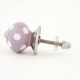 Light Purple Polka Dot Small Dresser Knob