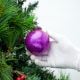 Purple Round Christmas Hanging Online