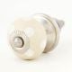 Cream White Polka Dot Small Dresser Knob