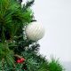 White Wave Cut Christmas Hanging