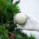 White Wave Cut Christmas Hanging