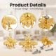 6 Pieces Golden Bee Aluminium Drawer Knob
