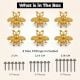 6 Pieces Golden Bee Aluminium Drawer Knob