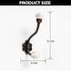 White Etched Ceramic Floral Iron Hooks-EHG-93 - Pack of 2